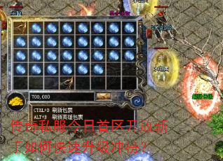 传奇私服今日首区开放新手如何快速升级冲榜? 传奇私服今日首区开放新手如何快速升级冲榜?