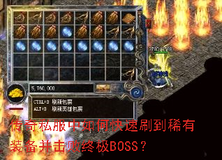 ����˽������ο���ˢ��ϡ��װ���������ռ�BOSS��