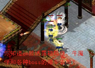 ��֪��gm��͸¶����֡�ţħ�ֺ͸���boss�ı��ʱ���