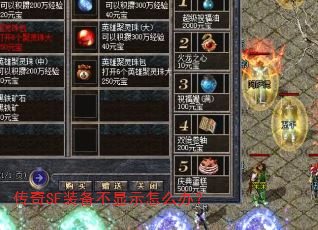 ����SFװ������ʾ��ô�죿